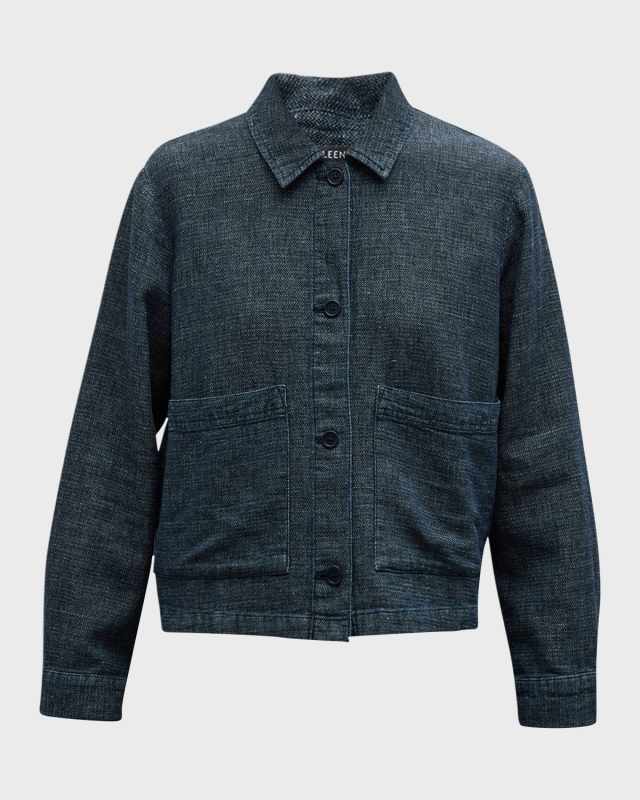 Button-Down Hemp-Organic Cotton Jacket